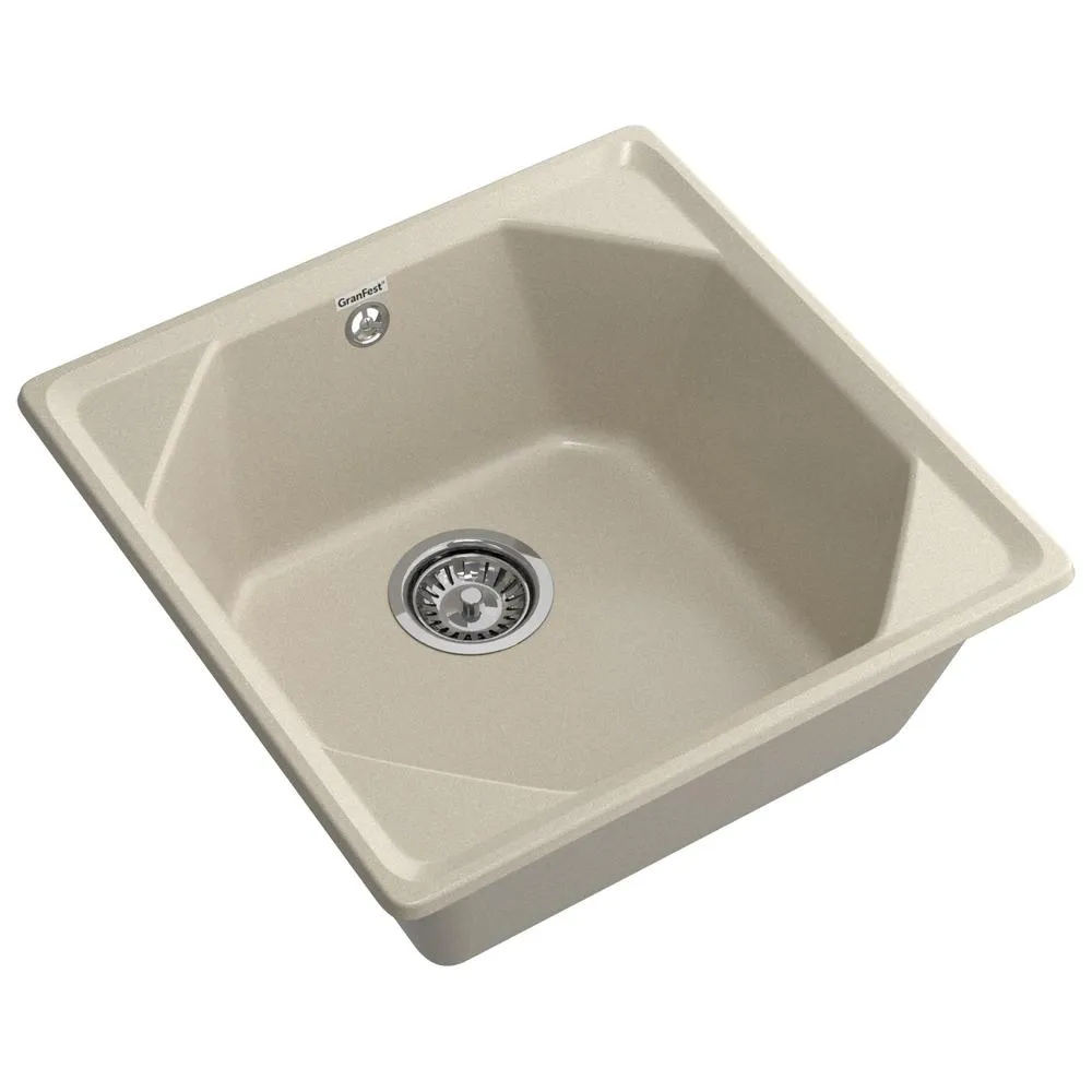 Кухонная мойка GranFest UNIQUE 500, топаз