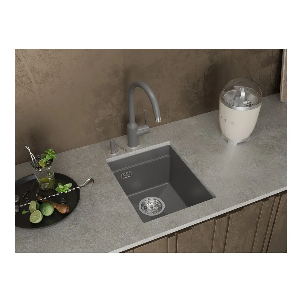 Кухонная мойка Rivelato LINO LN-354, серый металлик