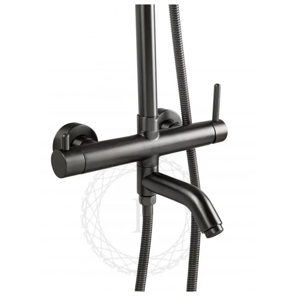 Душевая система FILARETE Roun FL2020BG, графит