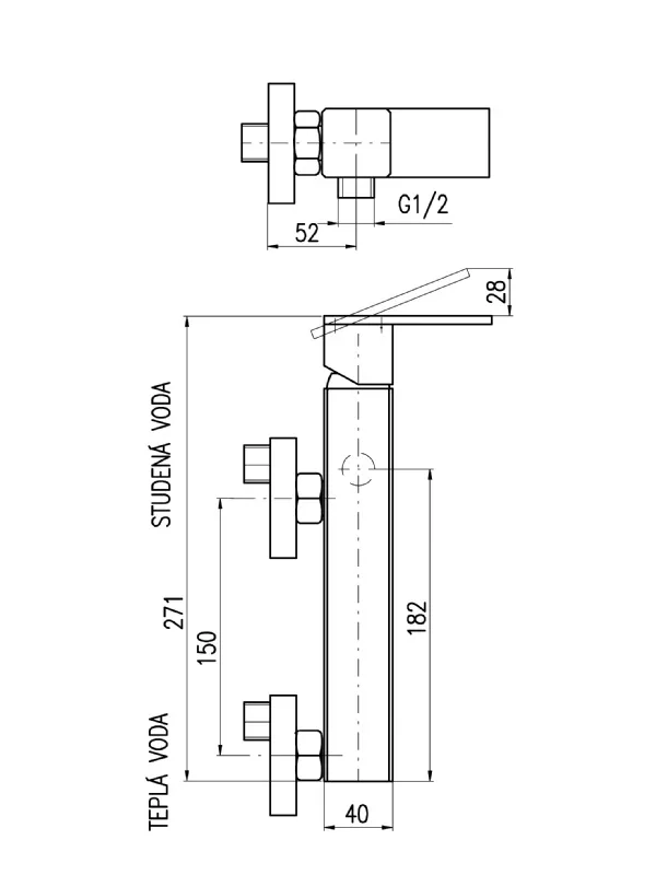 Смеситель для ванны Rav Slezak Loira LR580.5Z