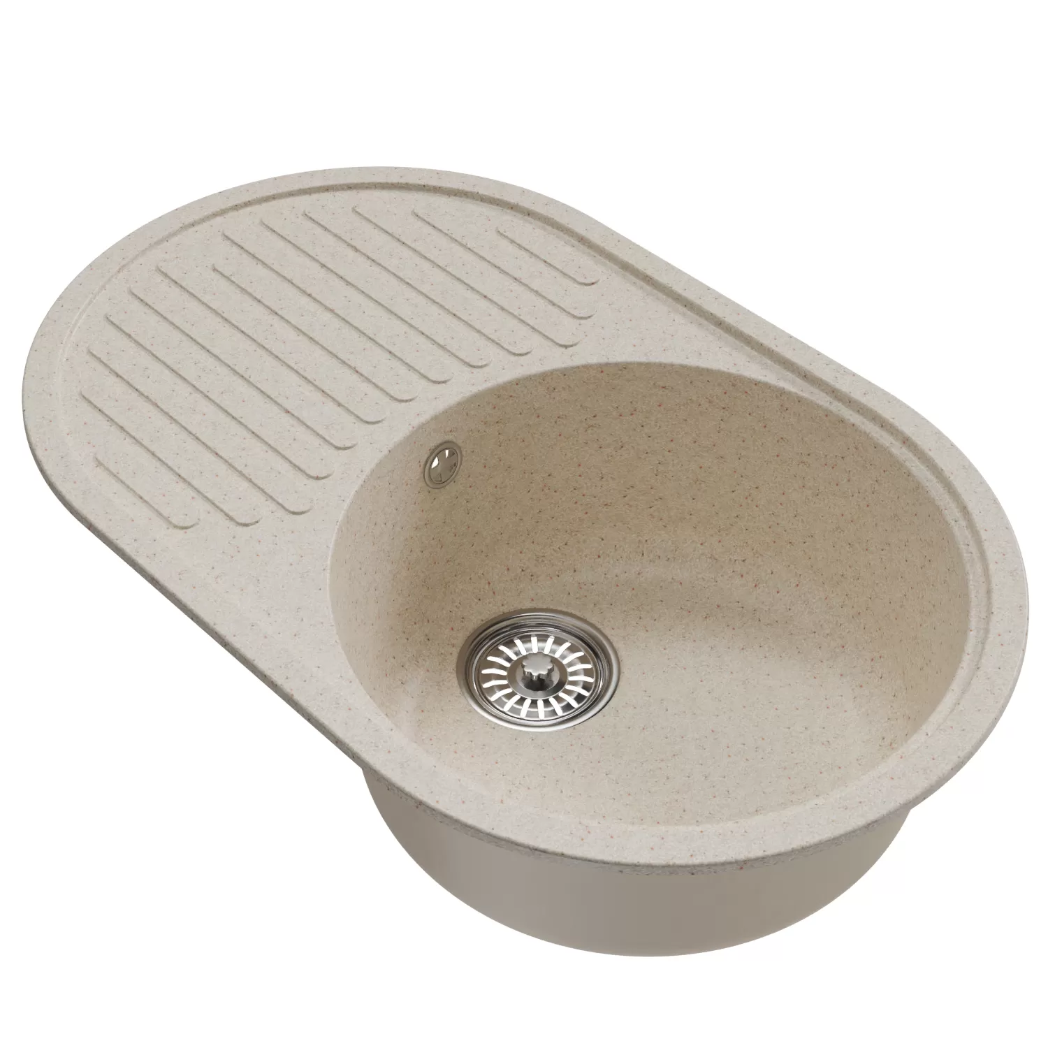 Мойка MIXLINE ML-GM16 овальная с крылом  бежевая (328) 730*460*180мм NEW (551929)