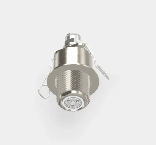 Микродуш Fima Carlo Frattini Waterdot Texture G, скрытый с пружинным креплением, тип струи-туман (Myst), никель брашированный (F3710GMSN)