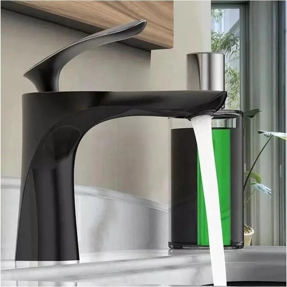 Смеситель для раковины Grocenberg GB2001BL, черный