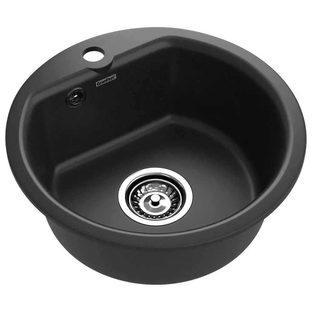 Кухонная мойка GranFest SMART 435, черный