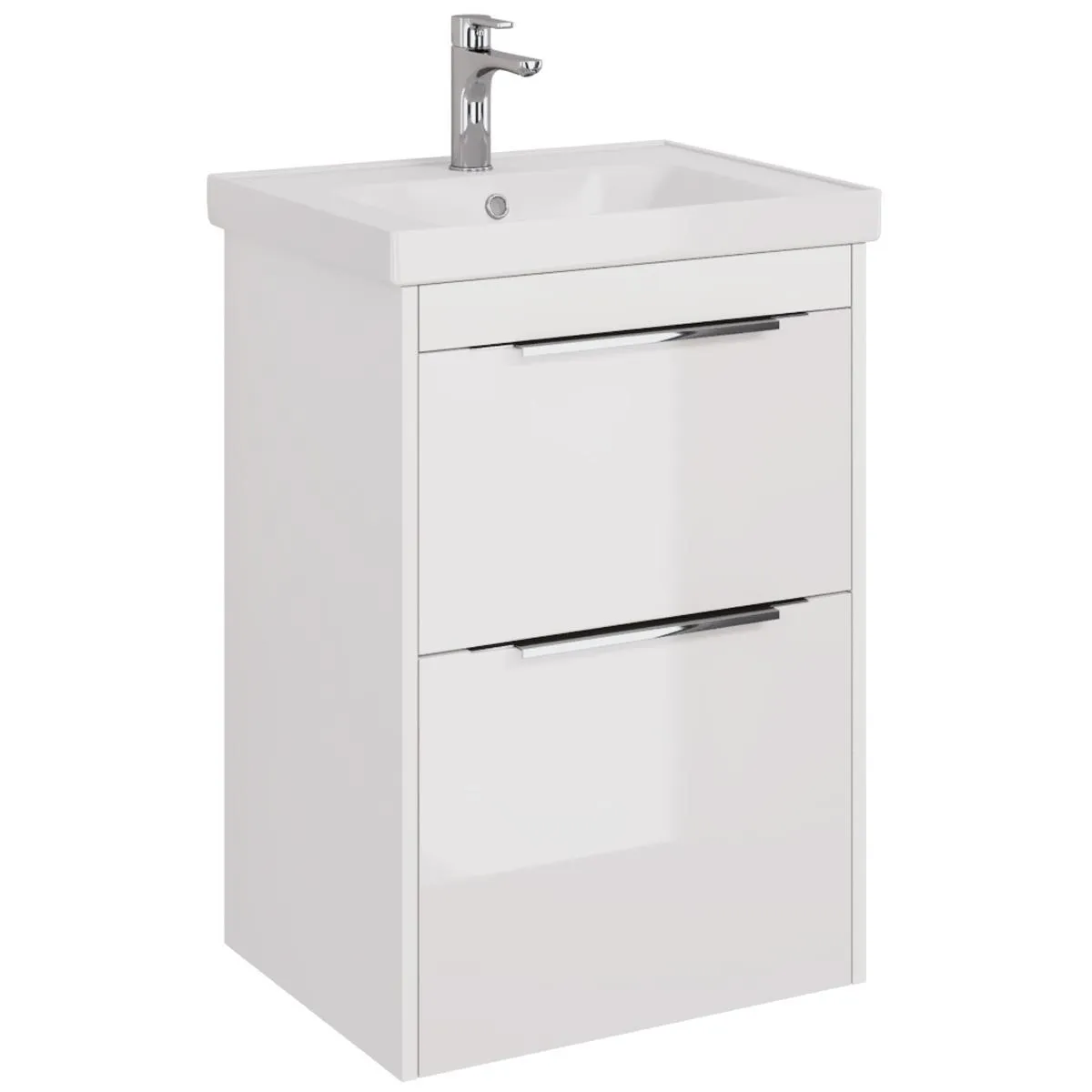 Тумба под раковину подвесная/напольная Dreja Prime 60 см, белый