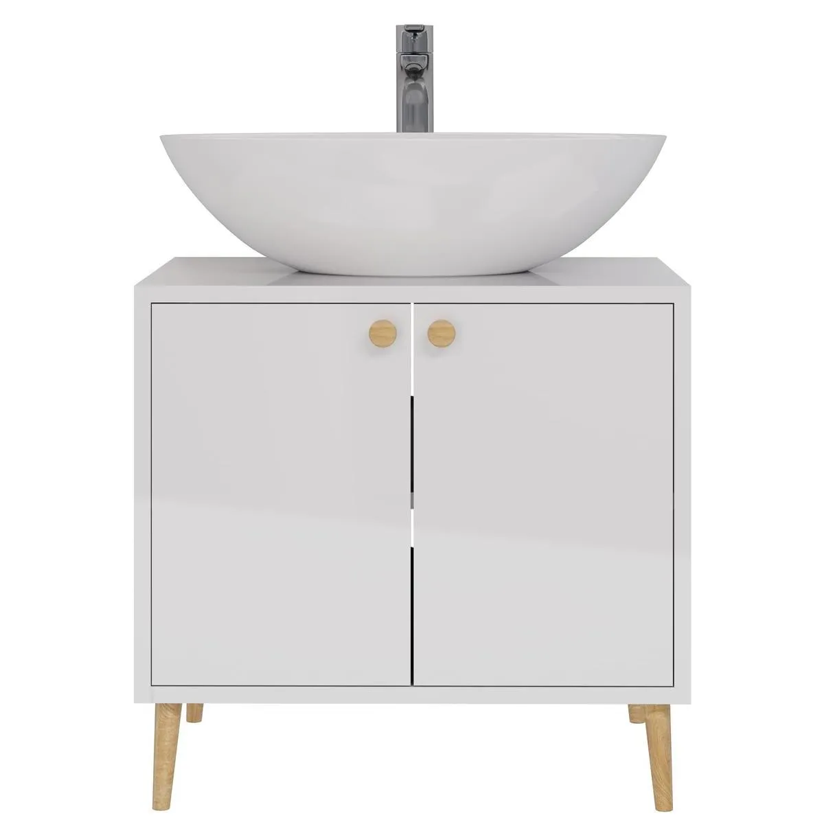 Тумба под раковину напольная Dreja Luno 60 см, белый