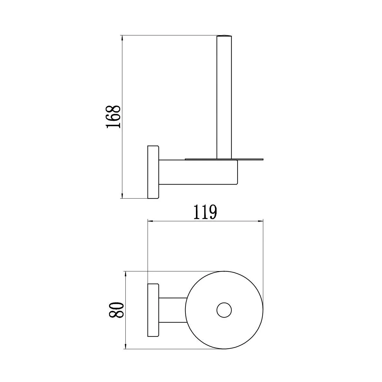 Держатель для туалетной бумаги Savol S-005652C-1