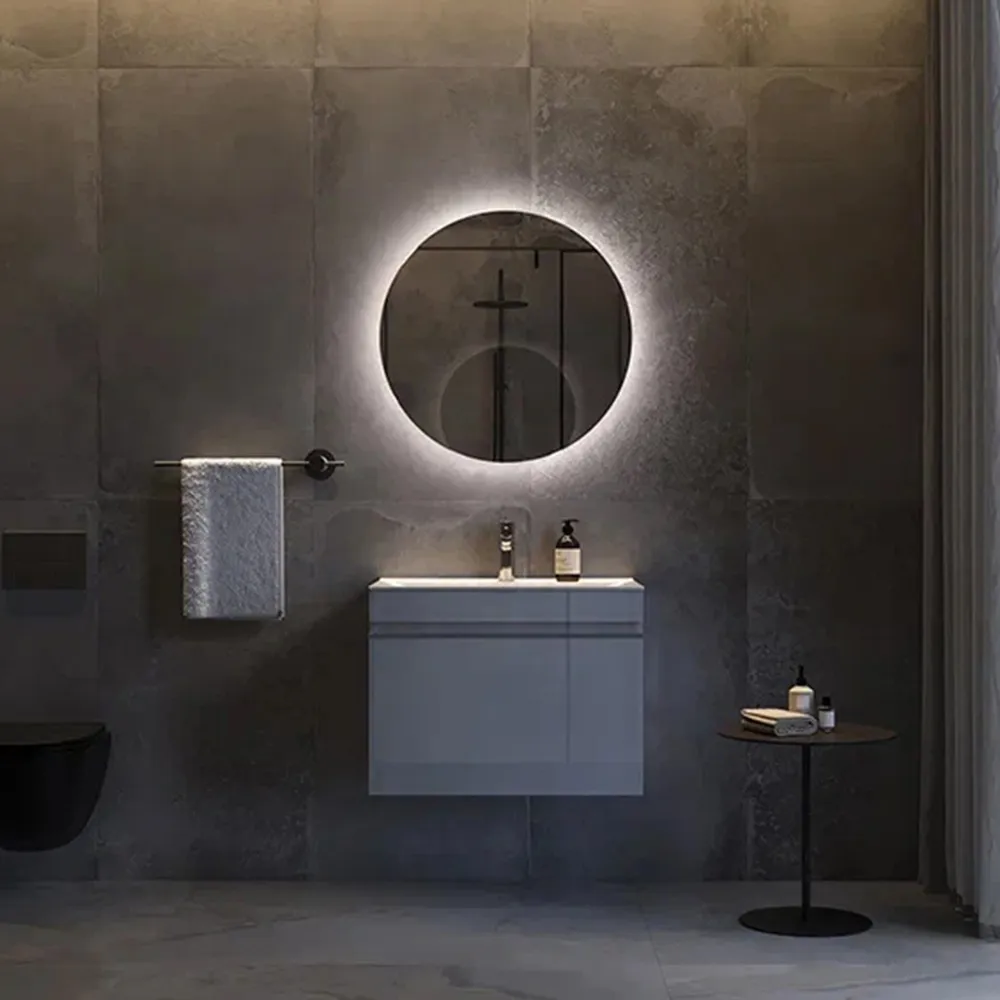 Тумба с раковиной подвесная Velvex Pulsus tp.PUL.PUL.70.1Y белый глянец, 70 см