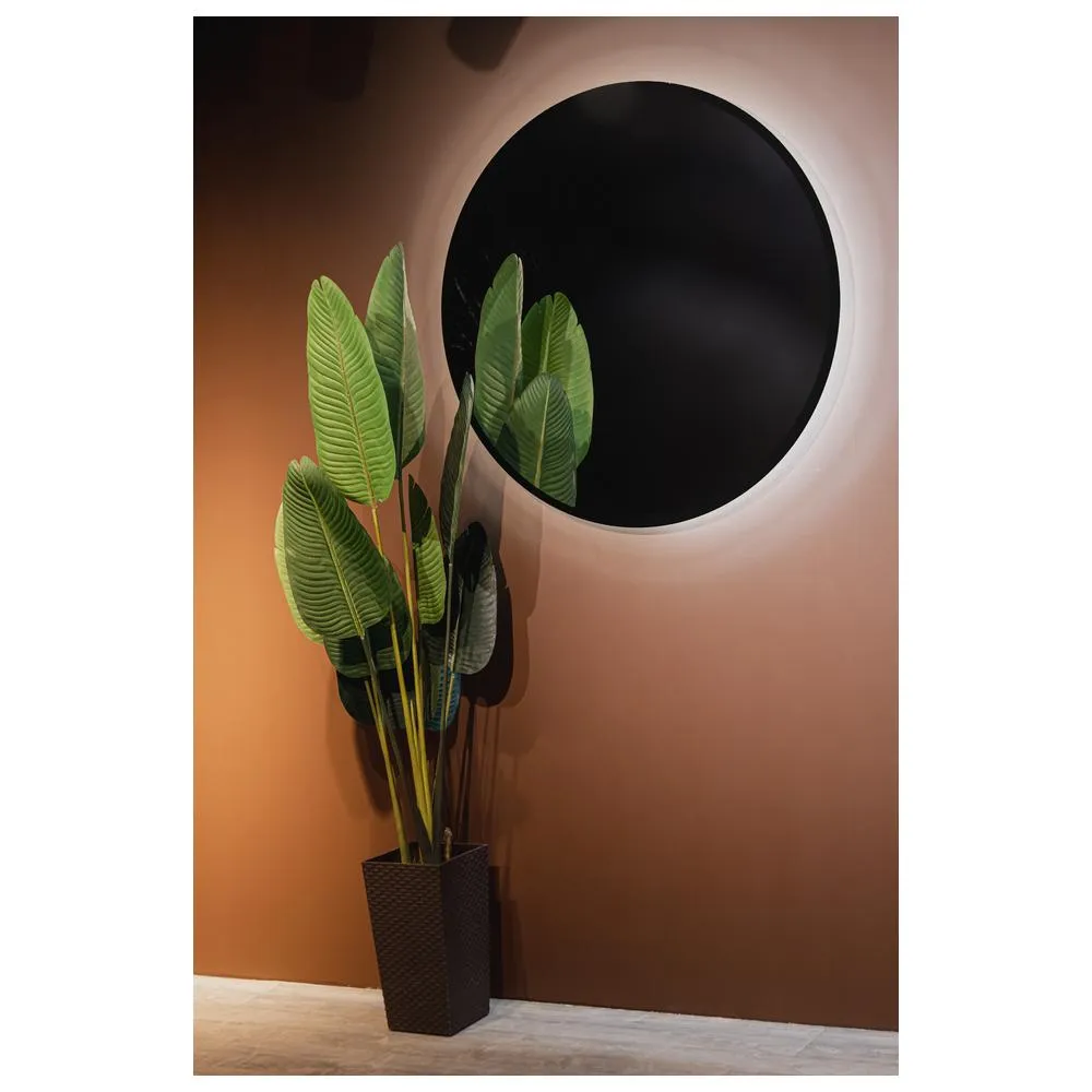 Зеркало Silver Mirrors Monaco-BLACK d1000 (бесконтактный сенсор, доп.упаковка)