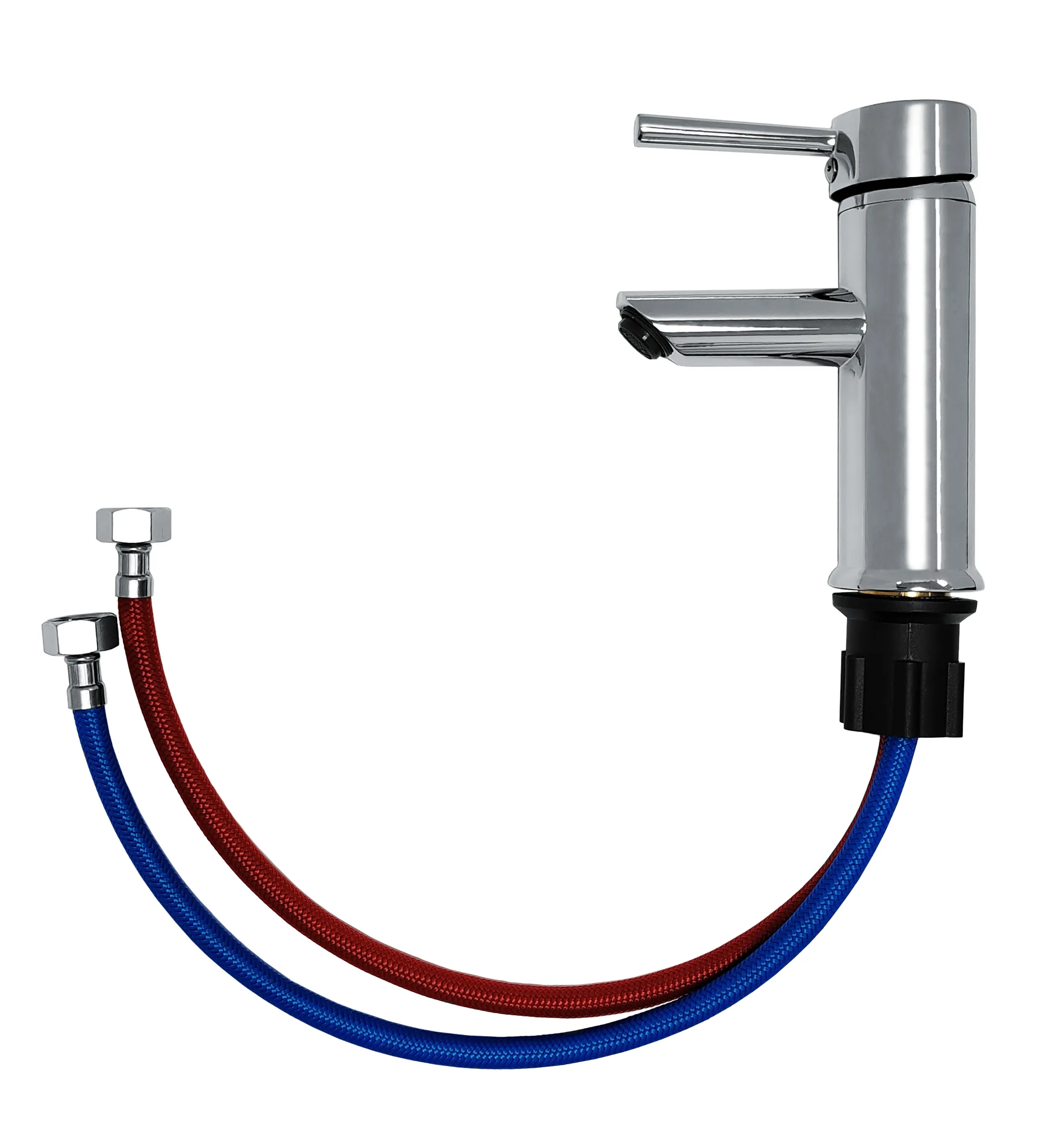 Гибкая подводка для смесителя Славен нейлон, гайка 1/2", штуцер М10, 32/42, пара, 1200 мм (СЛ-ЗП-090