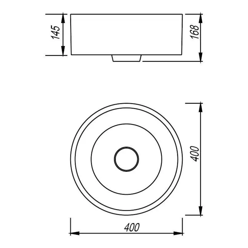 Раковина Florentina Алтея 35 см 10.290.00350.307, серый шёлк
