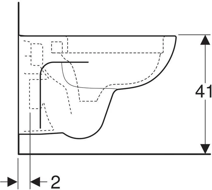 Унитаз подвесной Geberit Renova Nr.1 Rimfree 203050