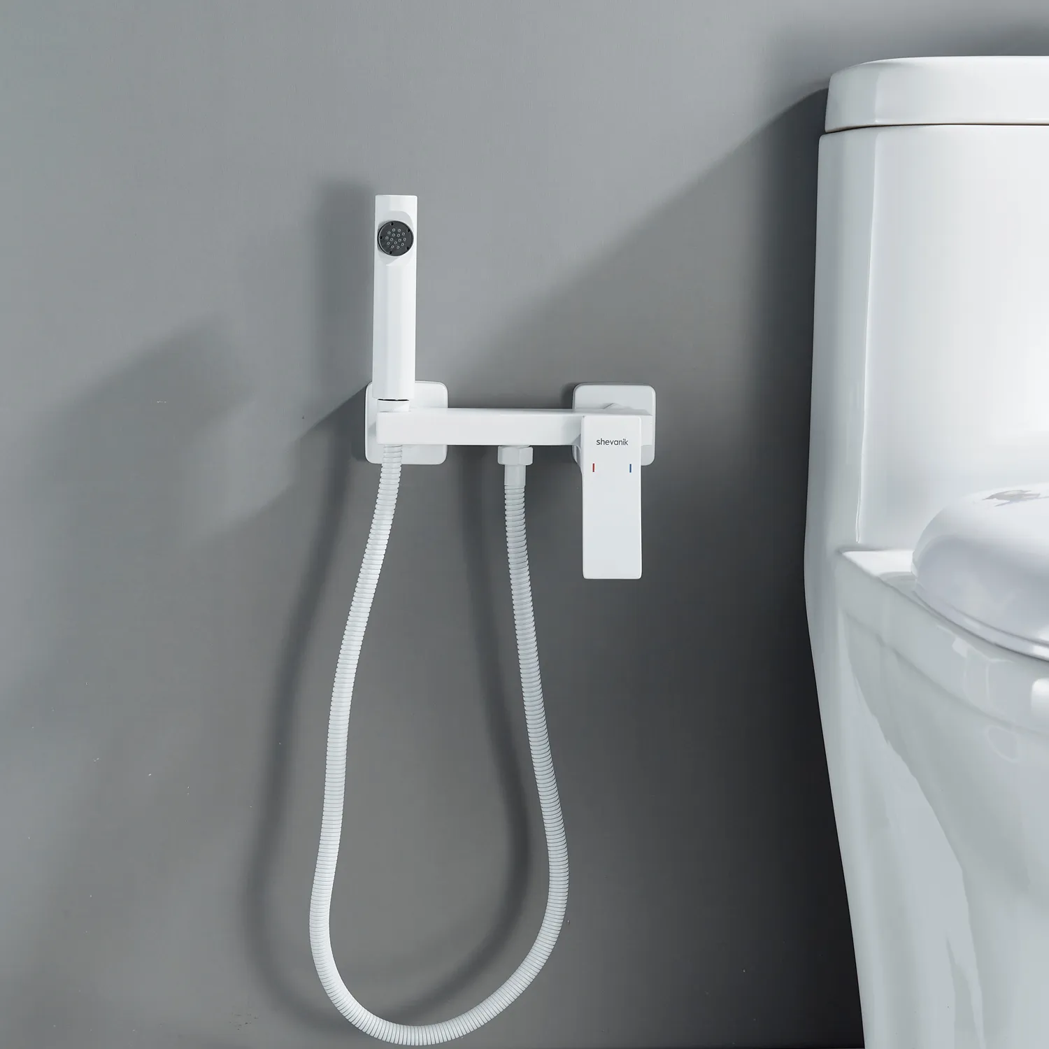 Гигиенический душ со смесителем Shevanik S4005C-1, белый