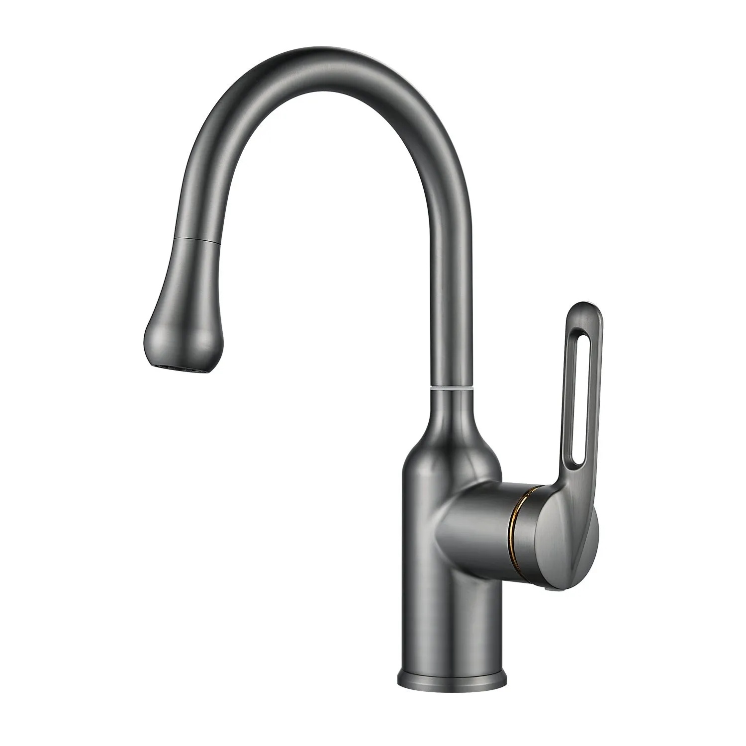 Смеситель для раковины Raffine F101T, оружейная сталь