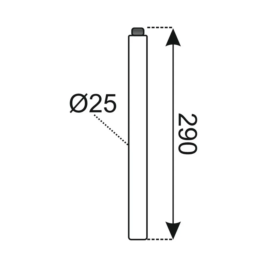 Удлинитель душевых систем Rose R30, хром