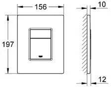 Кнопка смыва Grohe Skate Cosmopolitan 38732SH0 белая