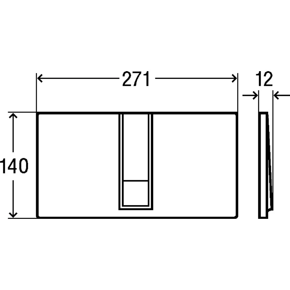Кнопка для инсталляции Viega Visign for Style 14, 8334.1 (арт. 654696) хром