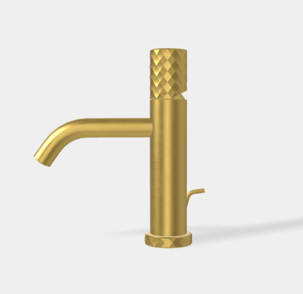 Смеситель для раковины Fima Carlo Frattini Spillo Tech, X Collection, золото брашированное (F3031TXSXOS)