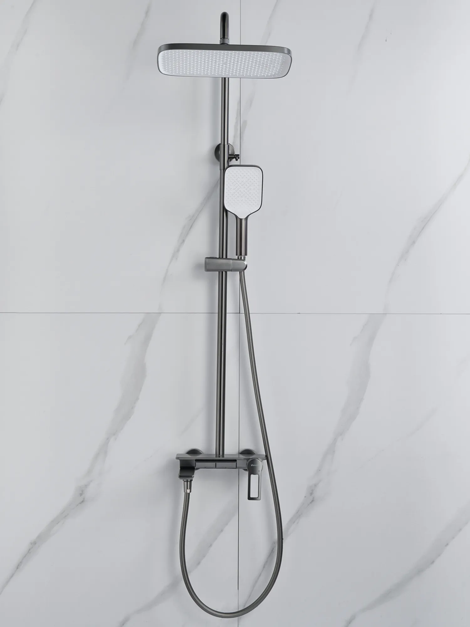 Душевая система Shevanik S4826T, черный