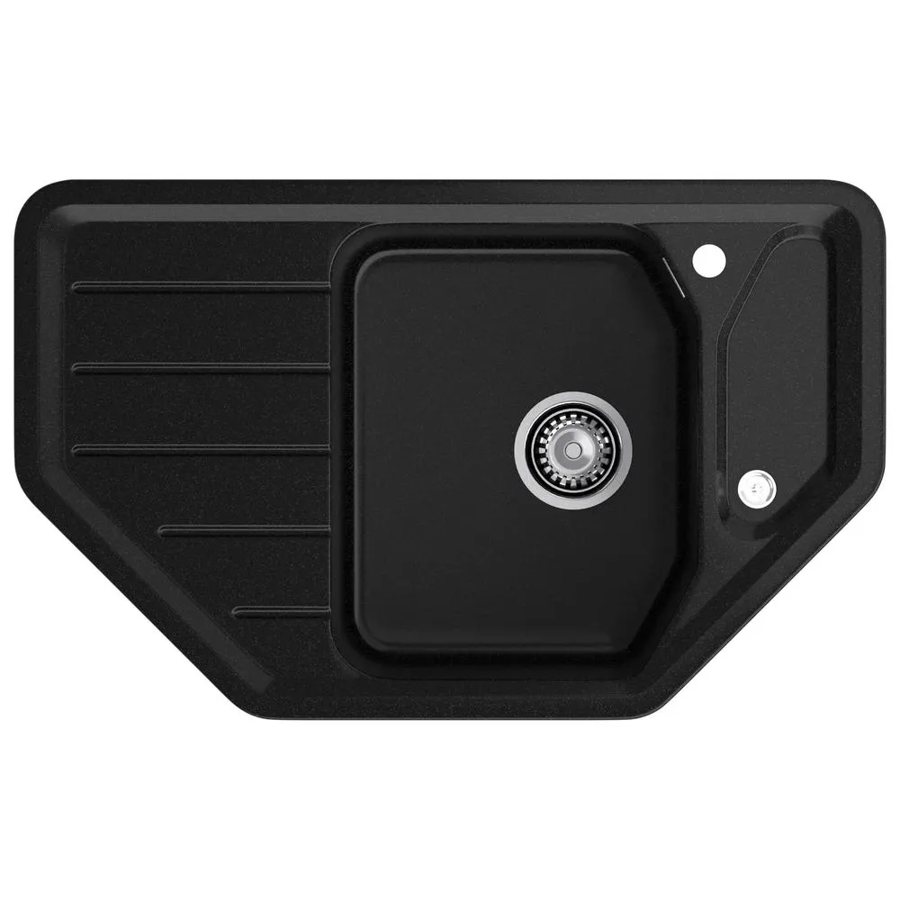 Кухонная мойка GranFest CORNER 800E, черный