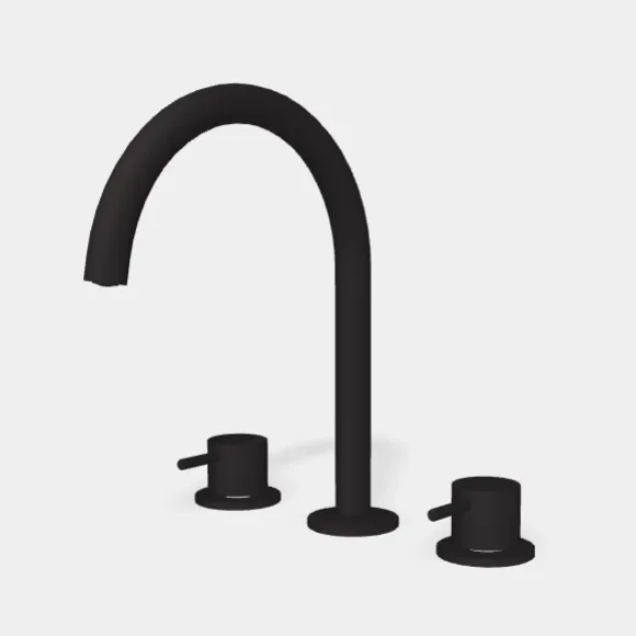 Смеситель для раковины Fima Carlo Frattini Spillo Up, черный матовый (F3161NS)