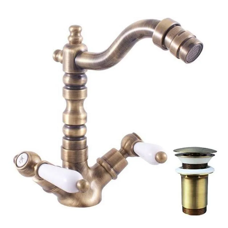 Смеситель для биде Rav Slezak MORAVA MK521.5/9SM, бронза