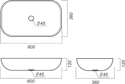 Раковина Aquaton Infinity 60 1AX169WBXX000