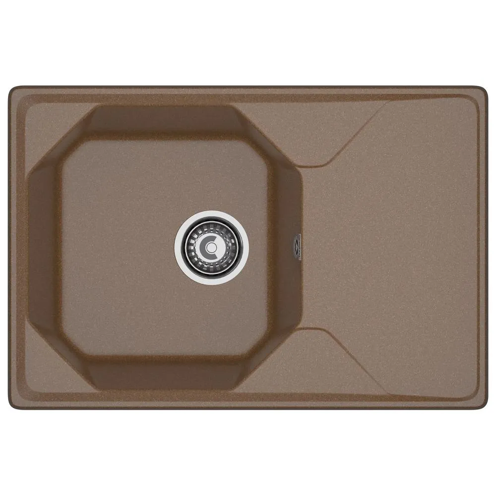 Кухонная мойка GranFest UNIQUE 740L, терракот