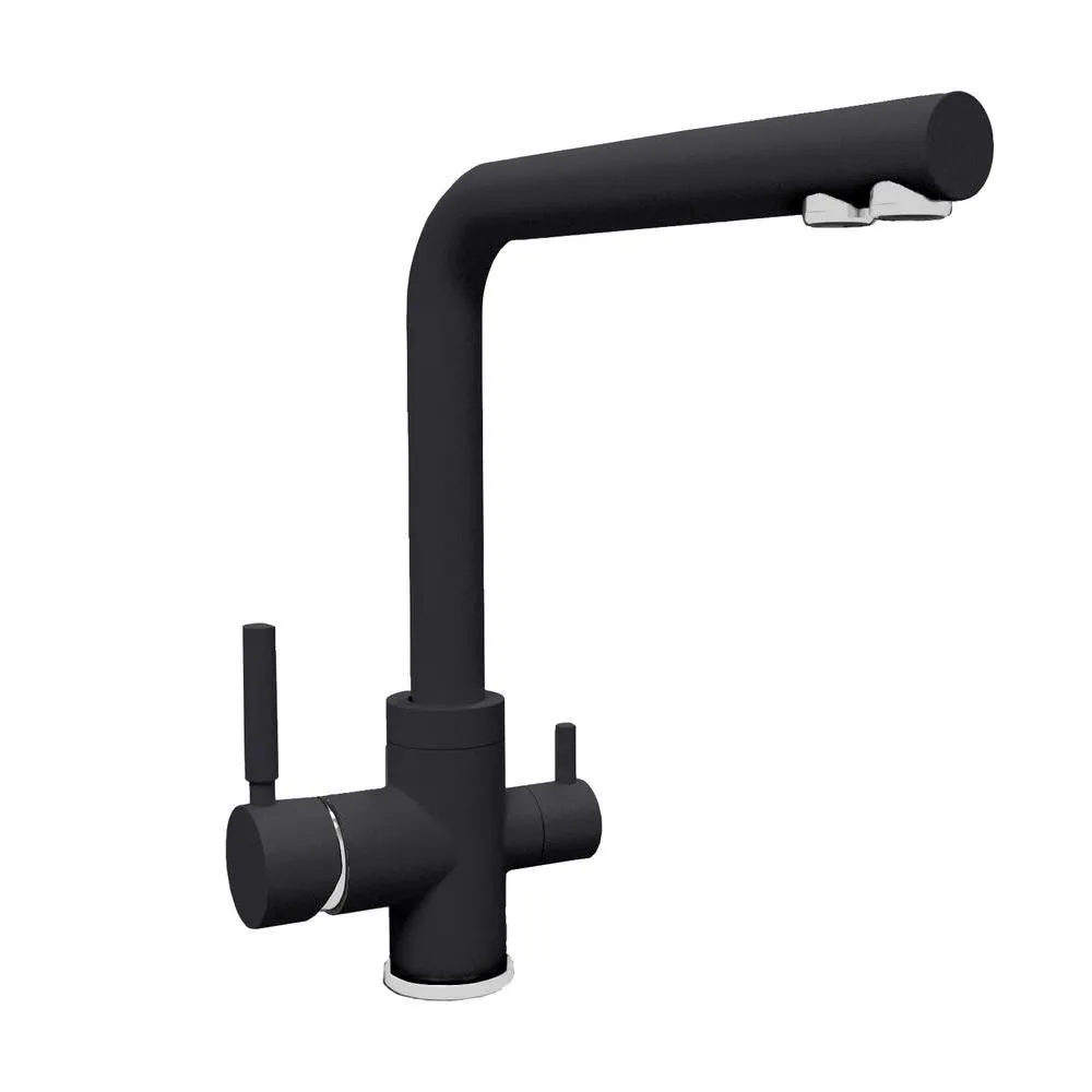 Смеситель для кухни с подключением фильтра Florentina АЛЬДО 333.40H.2123.302, антрацит