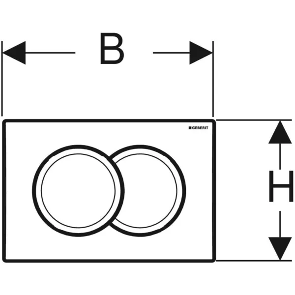 Инсталляция Geberit Duofix для подвесного унитаза, 112 см, со смывным бачком Delta 12 см, смывная клавиша Delta01, крепёж к стене, Хром 458.149.21.1