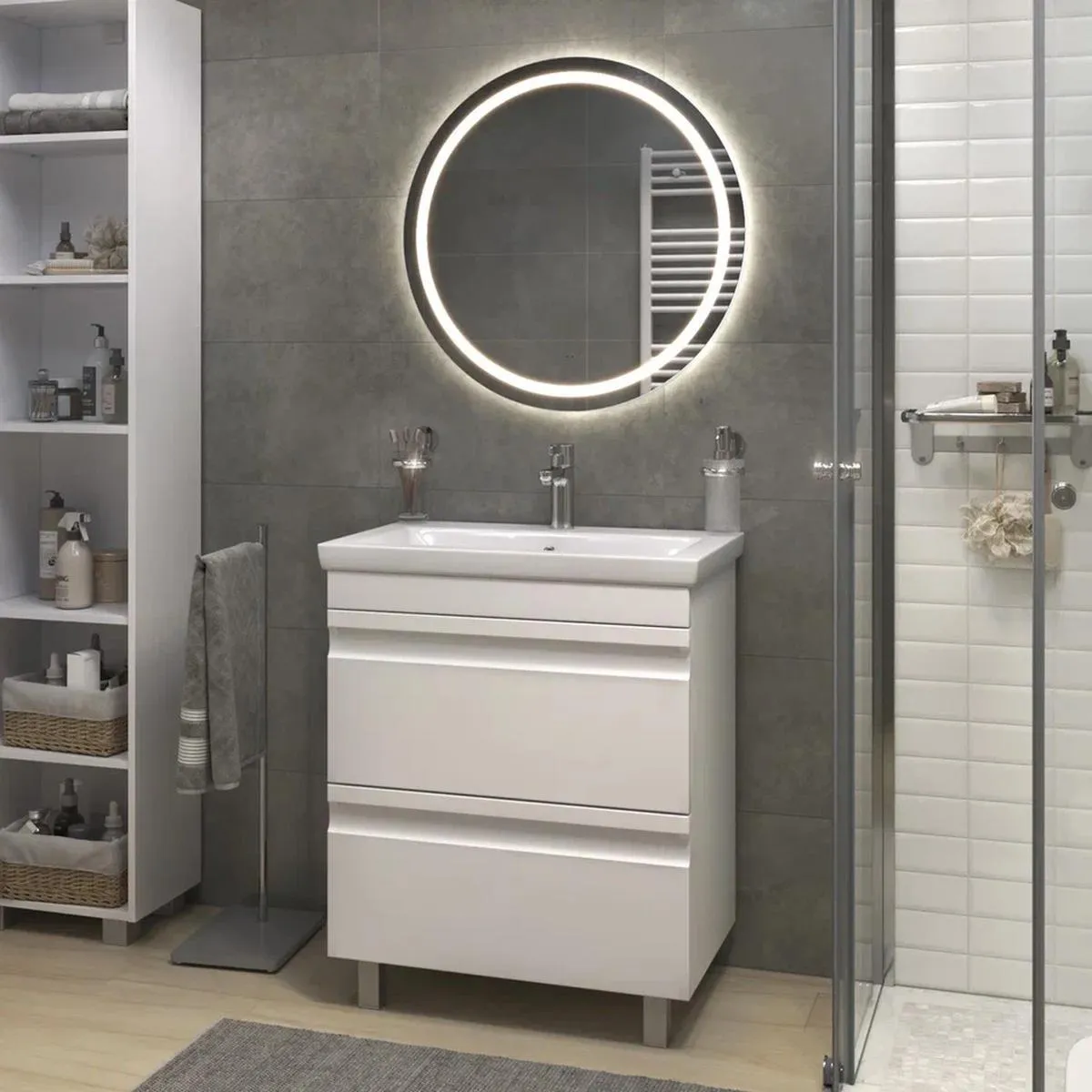 Тумба с раковиной напольная VIGO Holly 040, 70 см