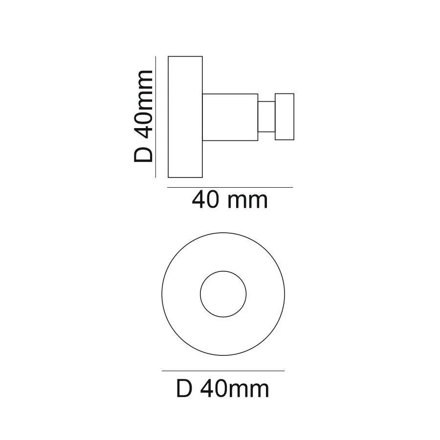 Крючок для ванной Webert Rimini RI510401010, золото