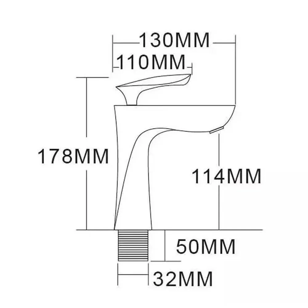 Смеситель для раковины Grocenberg GB2001CR, хром