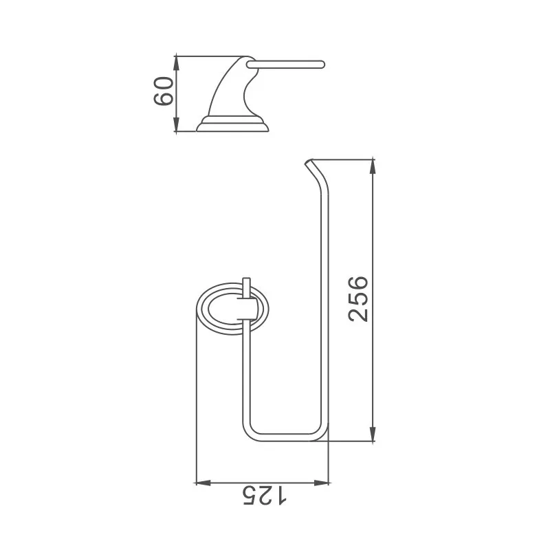 Полотенцедержатель D-Lin D232310, хром