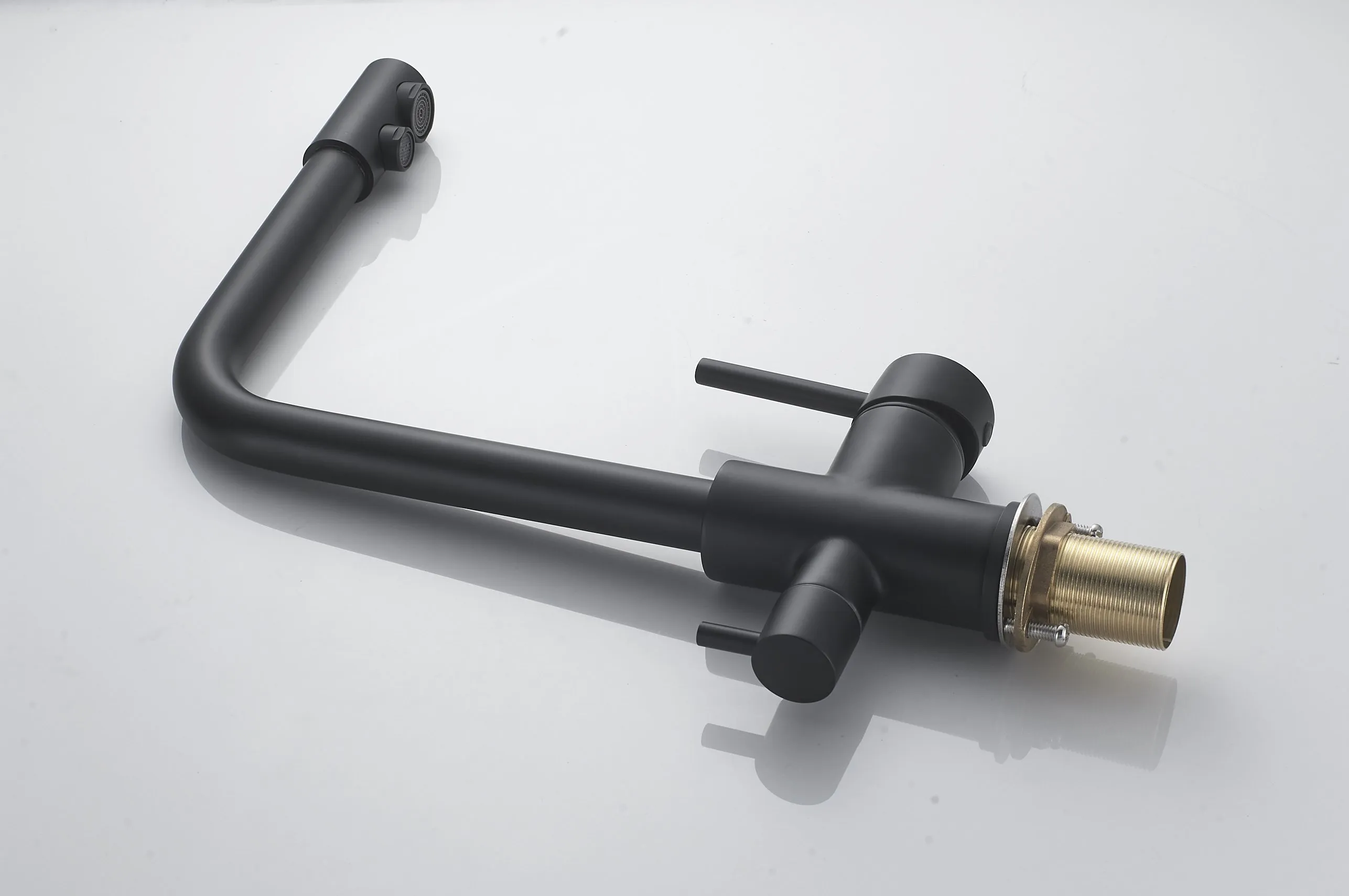 Смеситель для кухни с подключением фильтра Maretti Project Black PB31RZF12, черный