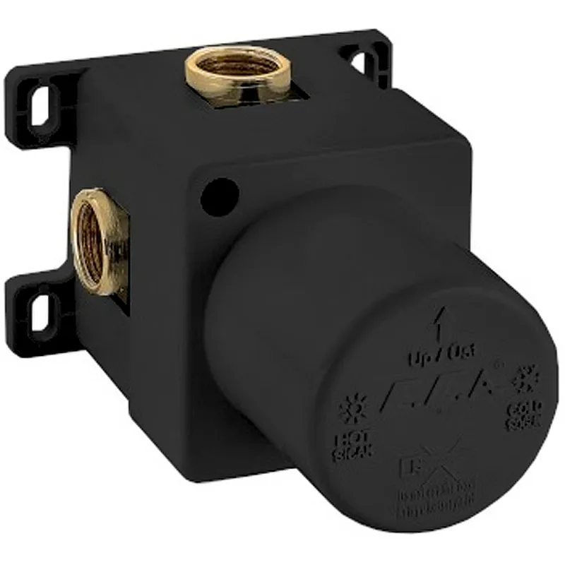 102167105C1EX-K + 102166102C1EX TIERA смеситель для душа (внешняя часть) матовый черный + скрытая часть матовый черный