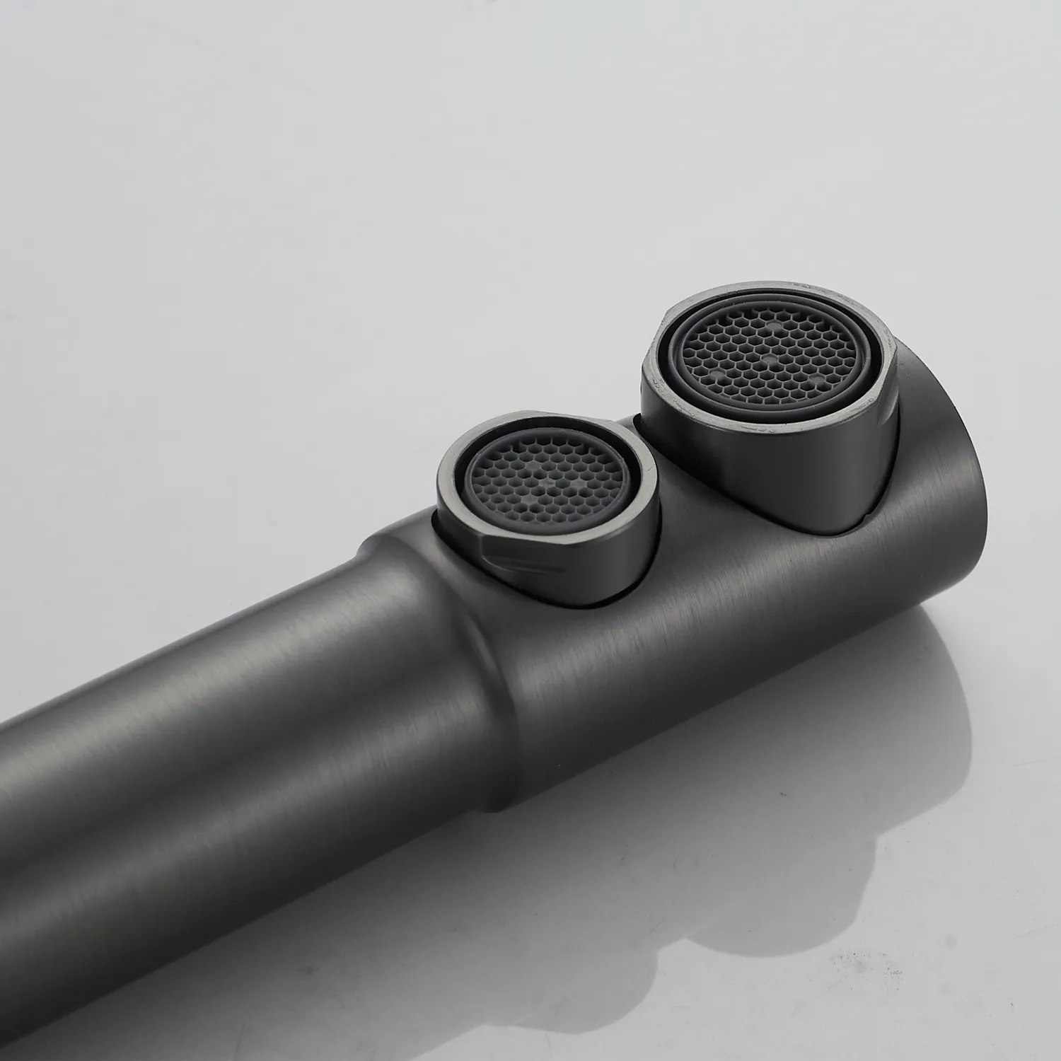 Смеситель для кухни с подключением фильтра Shevanik S248T, оружейная сталь