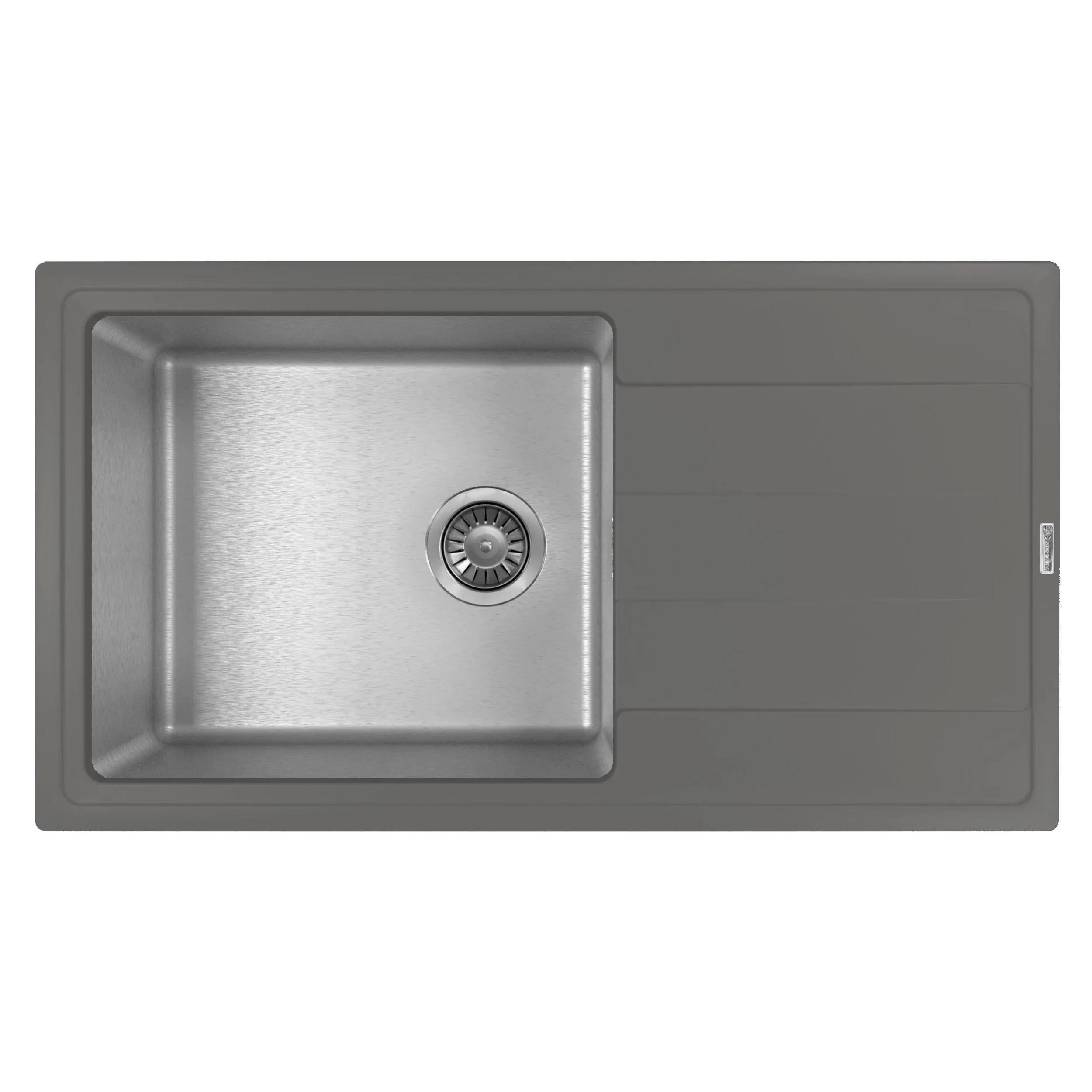 Кухонная мойка Florentina КОМБИ 21.400.D0860.307, серый шёлк