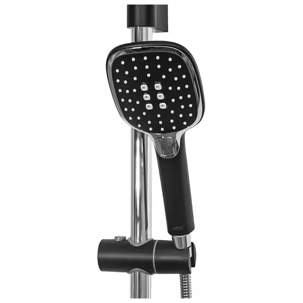 Набор для ванны 3 в 1 Hansberge H7099BC, черный/хром