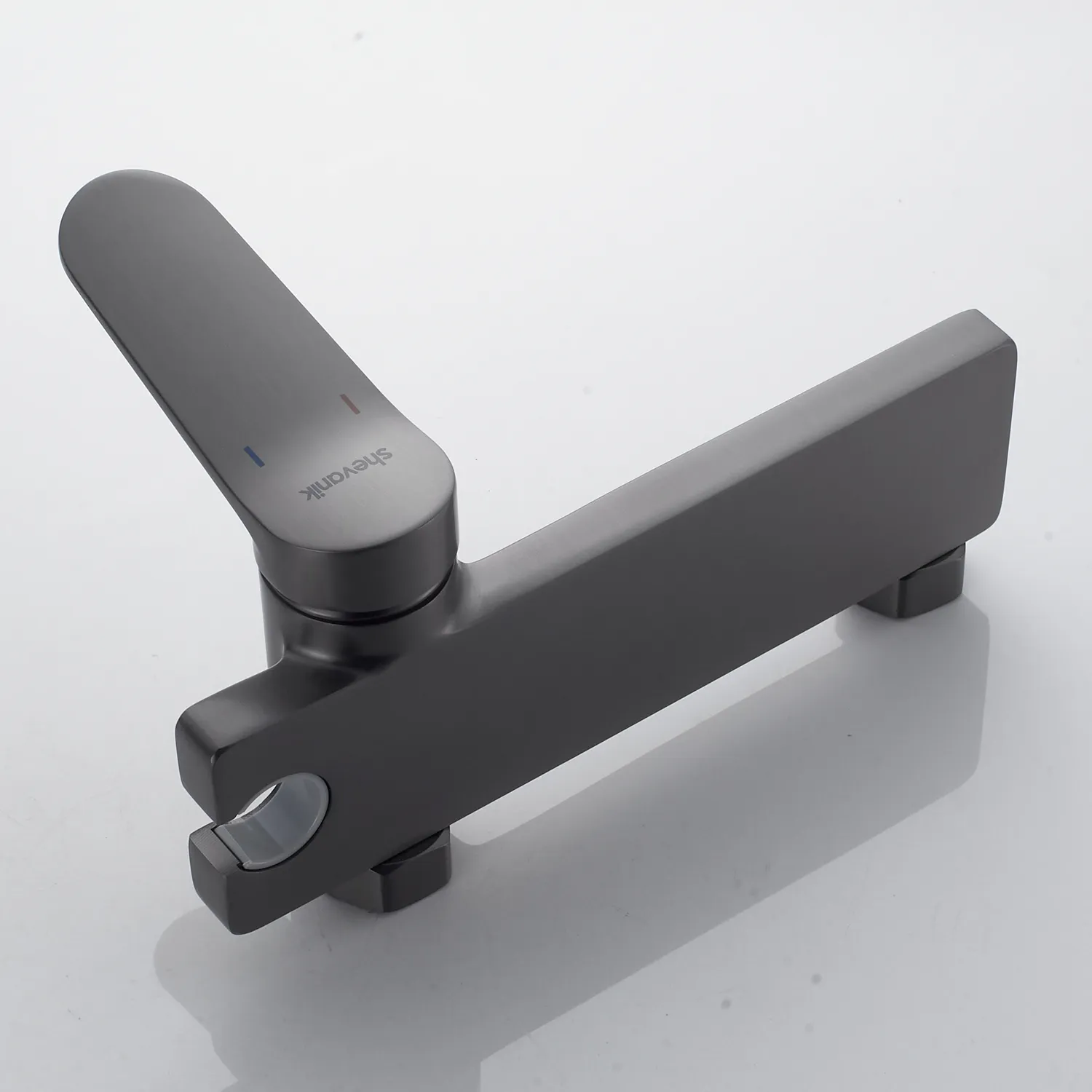 Гигиенический душ со смесителем Shevanik S4305T-1, оружейная сталь