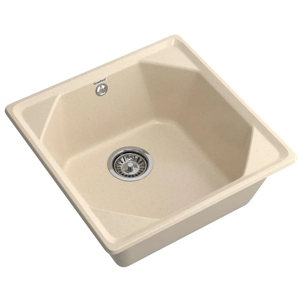 Кухонная мойка GranFest UNIQUE 500, кашемир