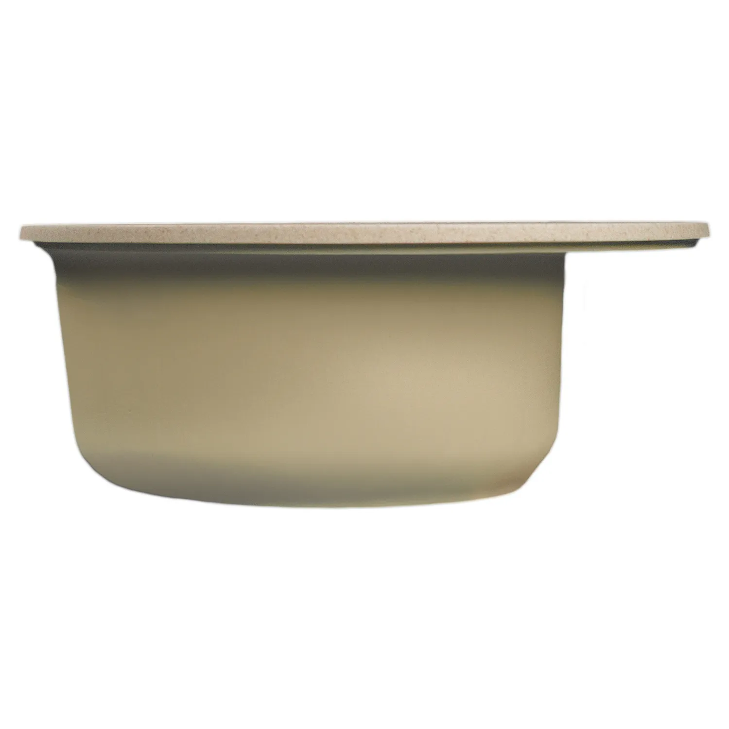 Мойкa MIXLINE МЛ-ГМС102 (ML-GMS102) СТАНДАРТ круглая, песочный (302), 500 мм (глуб. чаши 170) (558087)
