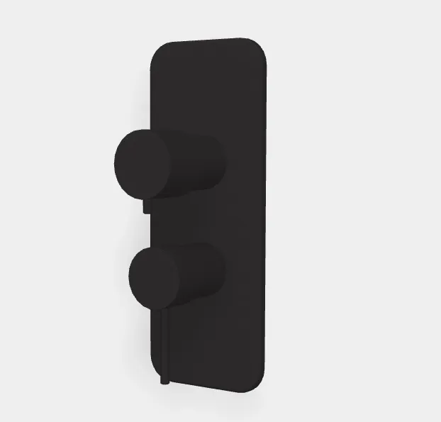 Смеситель для душа Fima Carlo Frattini Spillo Up, на 2/3 потребителя, черный матовый (F3039X6NS)