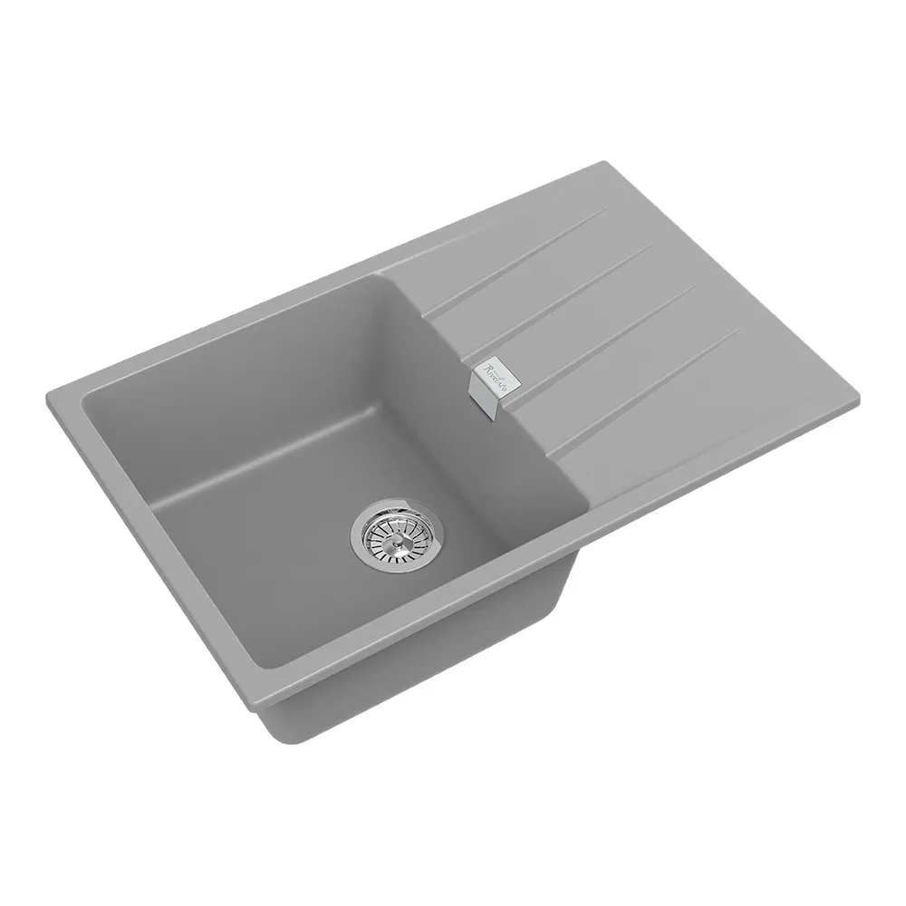 Кухонная мойка Rivelato RAUM RM-78, серый металлик