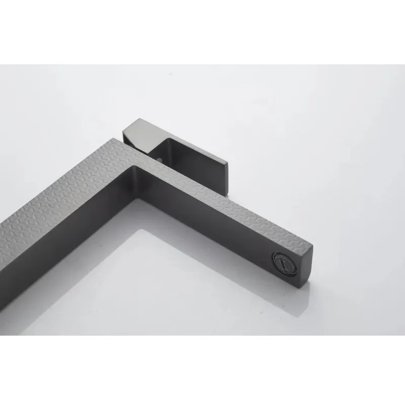 Смеситель для раковины высокий Knotlor KN-24/GMP, оружейная сталь