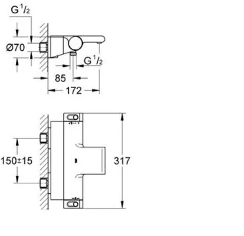 Термостат для ванны Grohe Grohtherm 2000 New 34464001 хром