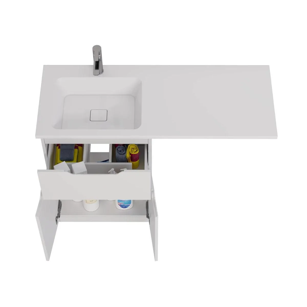 Тумба под раковину напольная Dreja Vega 60 см, белый