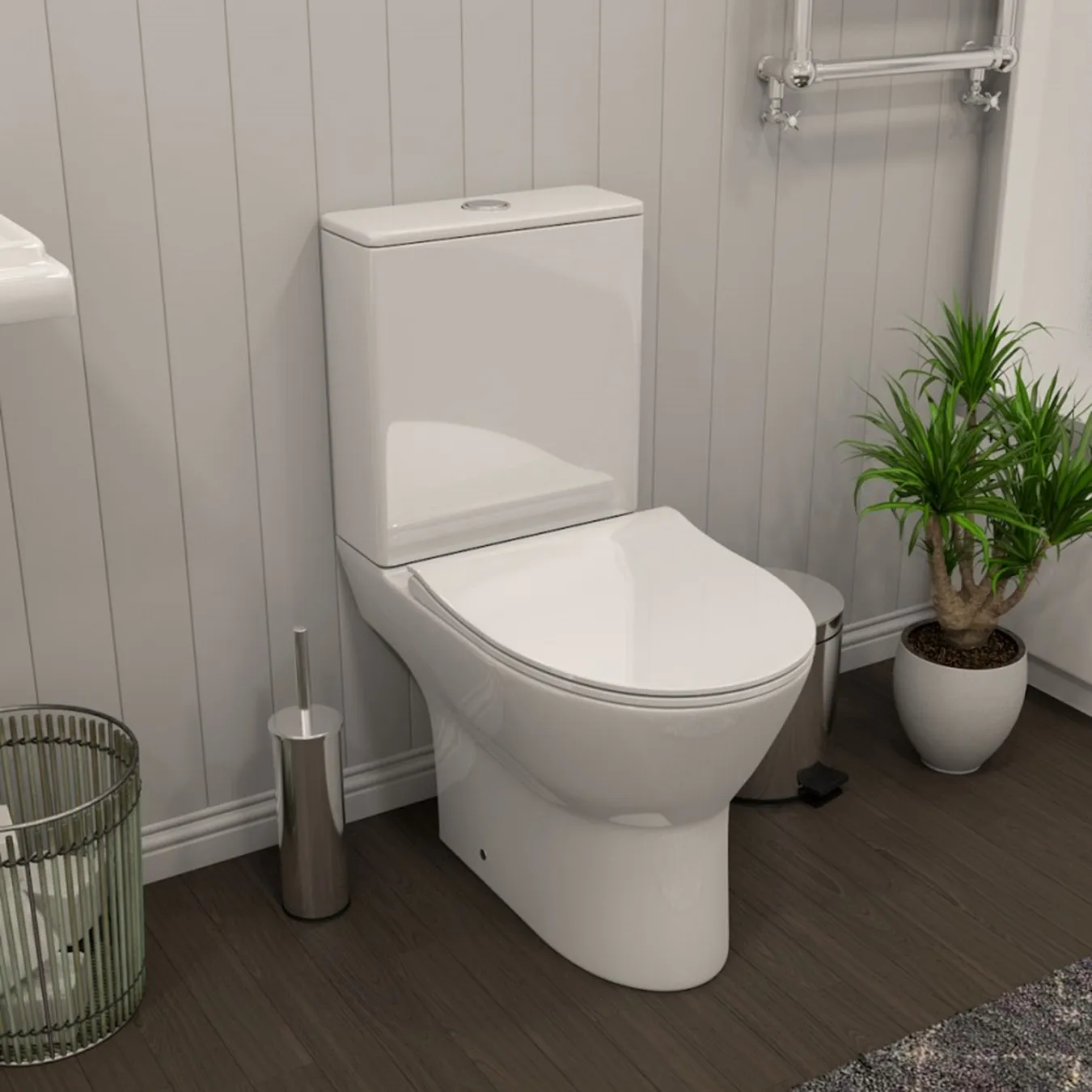 Унитаз напольный WesnaArt OCEAN 102-OCE12, белый