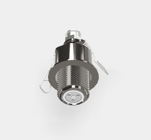 Микродуш Fima Carlo Frattini Waterdot Texture G, скрытый с пружинным креплением, тип струи-туман (Myst), хром черный (F3710GMCN)