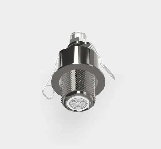 Микродуш Fima Carlo Frattini Waterdot Texture G, скрытый с пружинным креплением, тип струи-туман (Myst), хром черный (F3710GMCN)